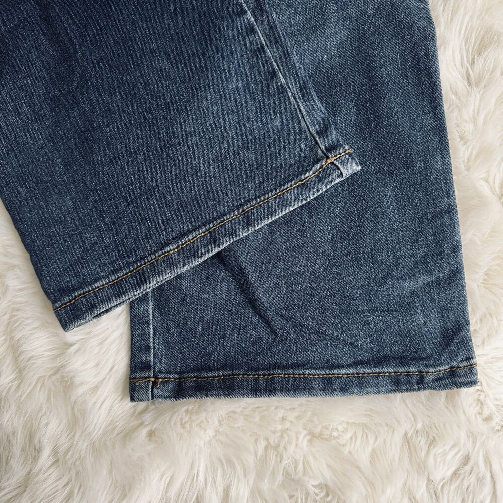 Gloria Vanderbilt Amanda Straight Jeans 14 Long (35x32.5) Blue Stretch Womens - Picture 7 of 9